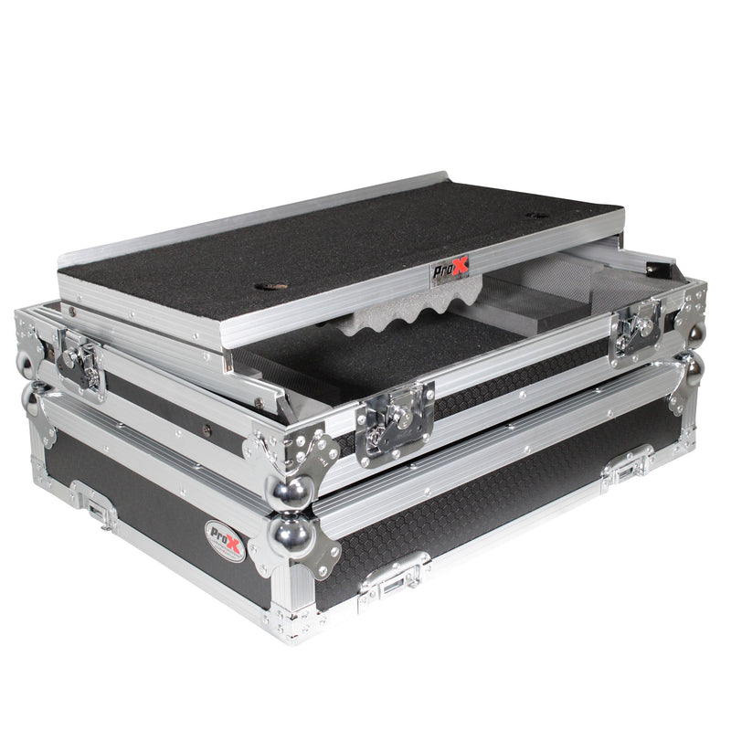 ProX XS-UXLTMK2 Universal Flight Case for Small to Medium Size DJ Controllers W/Sliding Laptop Shelf