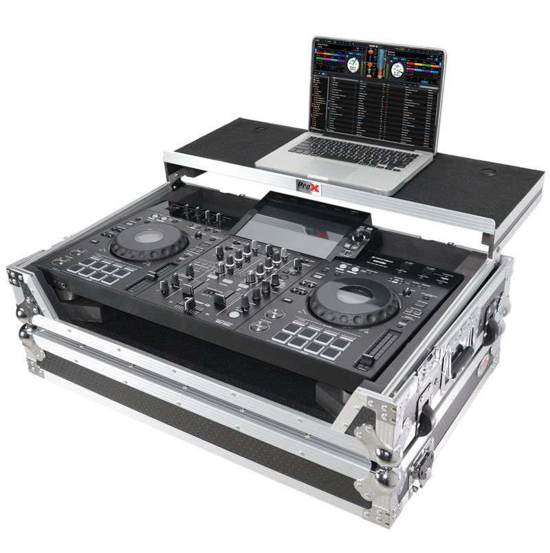 Prox XS-XDJRX3-WLT ATA Flight Case ATA Flight Case pour Pioneer XDJ-RX3 DJ Contrôleur avec plate-forme d'ordinateur