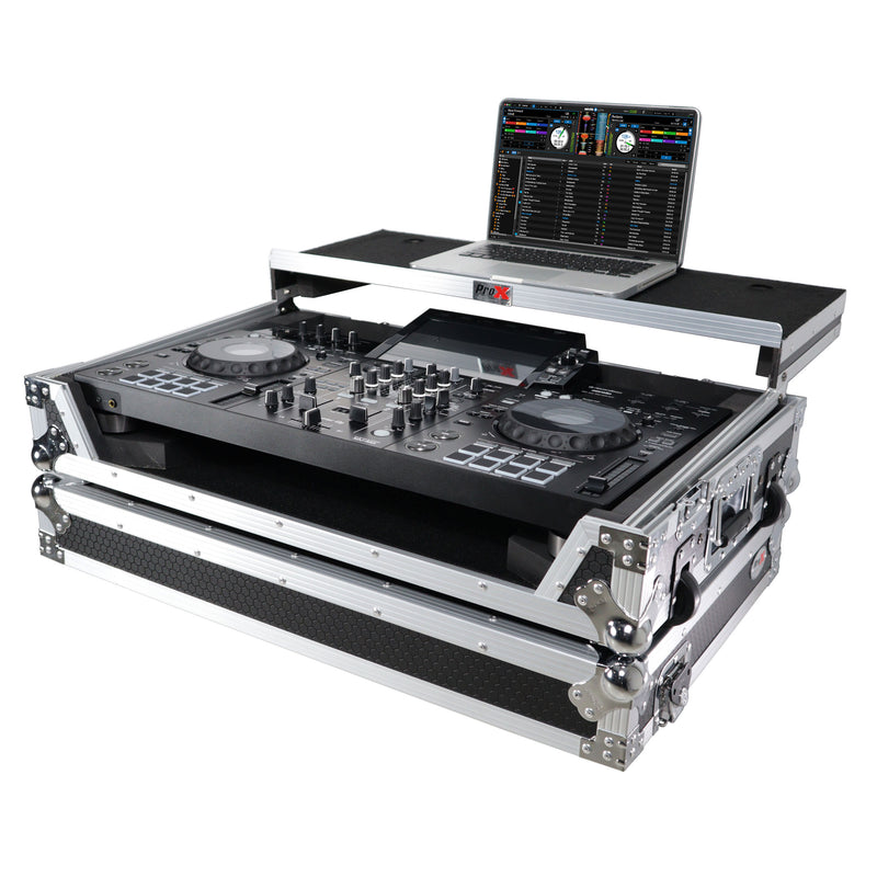 Prox XS-XDJRX3-WLT ATA Flight Case ATA Flight Case pour Pioneer XDJ-RX3 DJ Contrôleur avec plate-forme d'ordinateur