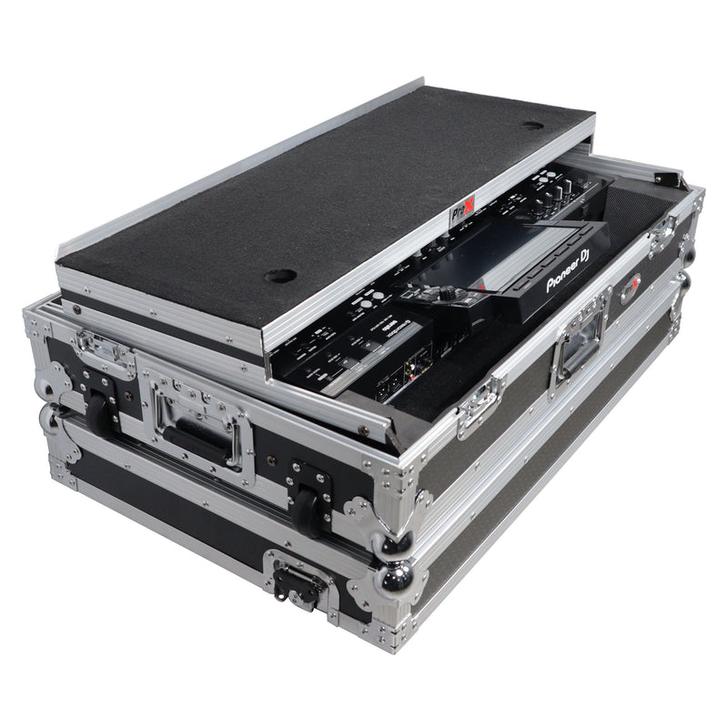 Prox XS-XDJRX3-WLT ATA Flight Case ATA Flight Case pour Pioneer XDJ-RX3 DJ Contrôleur avec plate-forme d'ordinateur