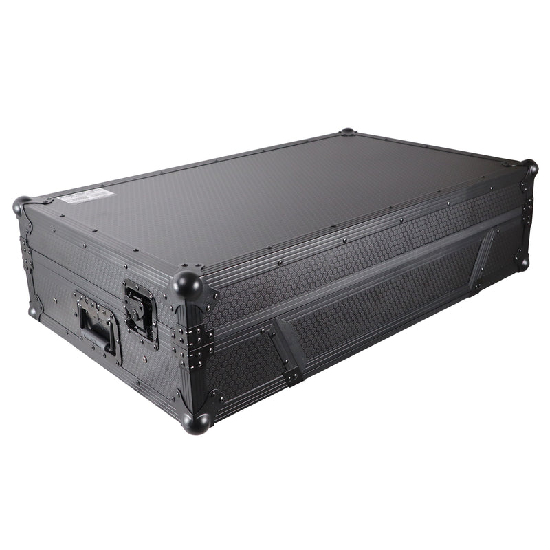 ProX XS-XDJXZWLTBL ATA Flight Case pour contrôleur DJ XDJ-XZ DDJ-SZ2 avec étagère pour ordinateur portable, espace rack 1U et roues (noir)