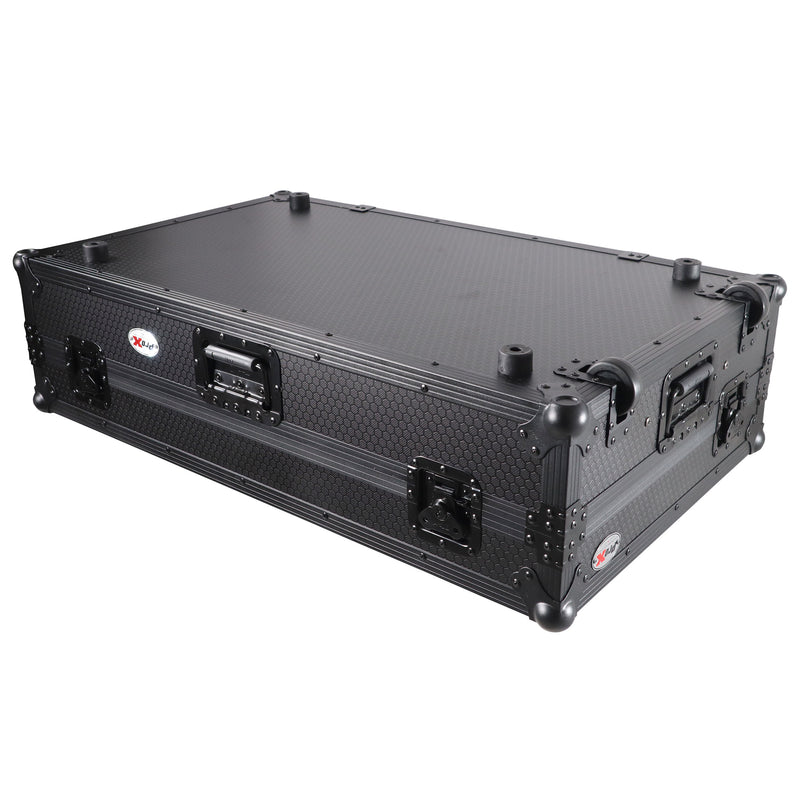 ProX XS-XDJXZWLTBL ATA Flight Case For XDJ-XZ DDJ-SZ2 DJ Controller w/Laptop Shelf 1U Rack Space and Wheels (Black)