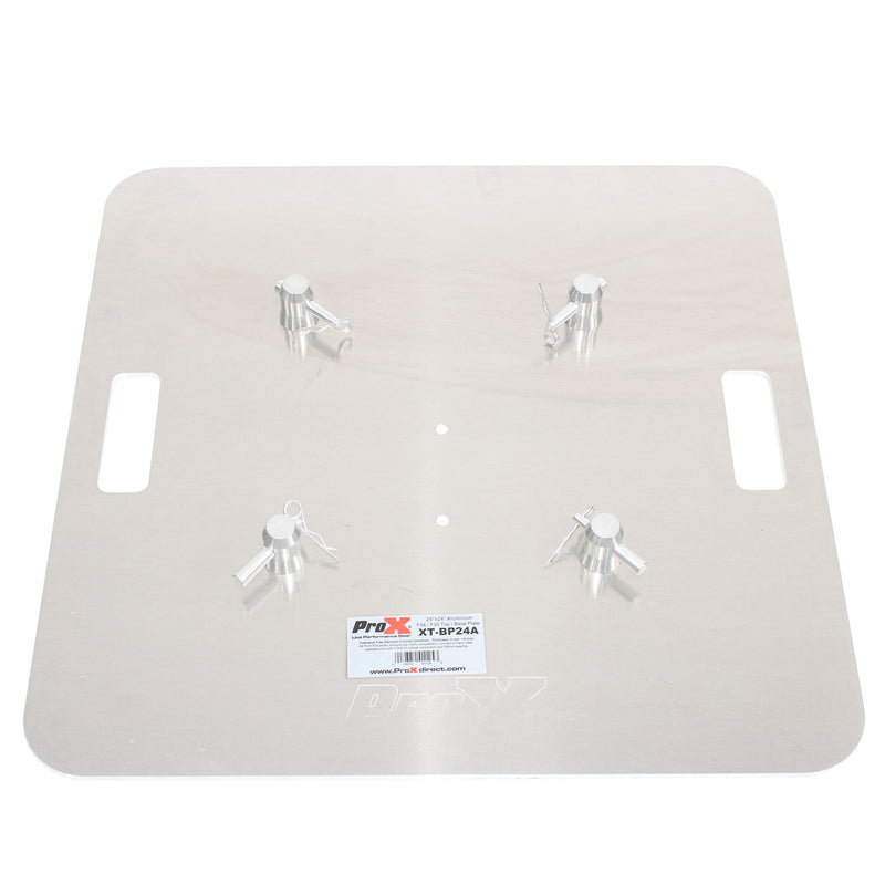 ProX XT-BP24A MK2 24 po. x 24 po. Plaque de base en aluminium pour fermes F34 et F33, compatible avec la plupart des fabricants avec connecteurs coniques