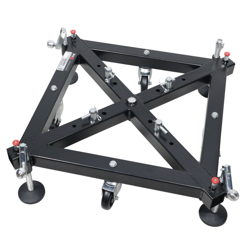 ProX XT-GSBMK3 Universal Vertical Tower Truss Ground Support Base on Wheels w/Leveling Jacks for F34, F44 and 12" Bolt truss