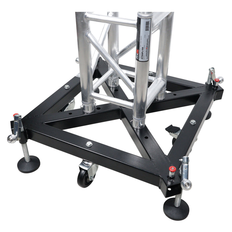 ProX XT-GSBMK3 Universal Vertical Tower Truss Ground Support Base on Wheels w/Leveling Jacks for F34, F44 and 12" Bolt truss