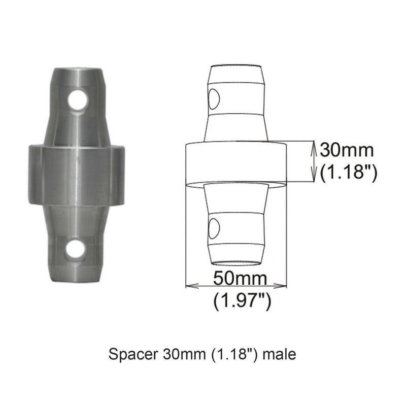 ProX XT-SPMM30 Entretoise Coupleur mâle 30 mm