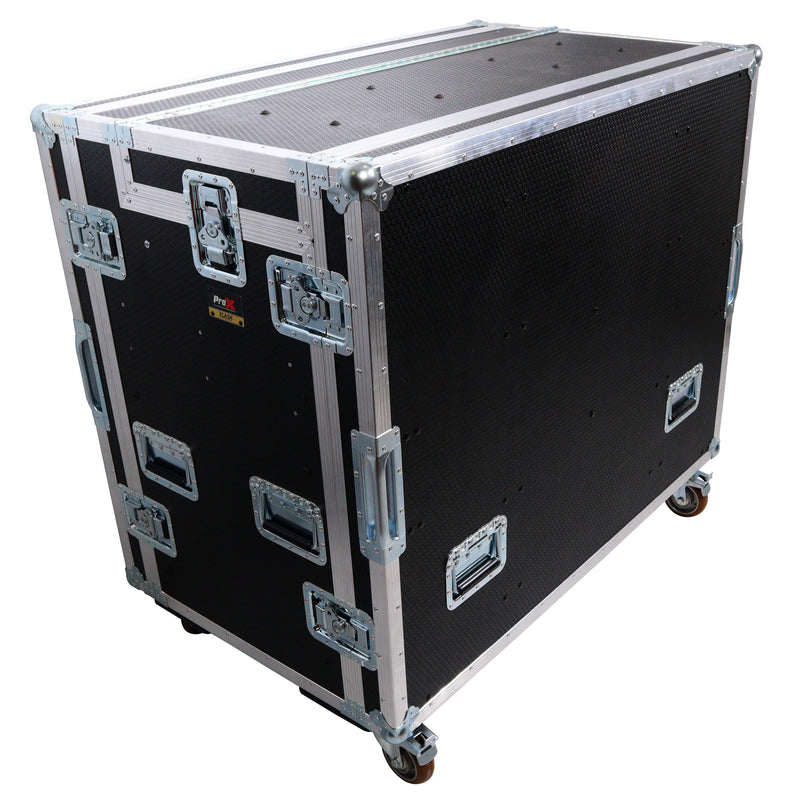 Prox Mobile XZF-Avpro 2x12U 2x4u AV Broadcasting Streaming Recording Studio Workstation Case