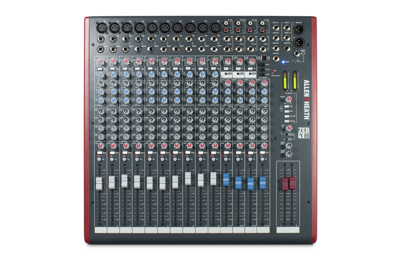 Allen & Heath ZED-18 18-Channel Recording And Live Sound Mixer With USB Connection