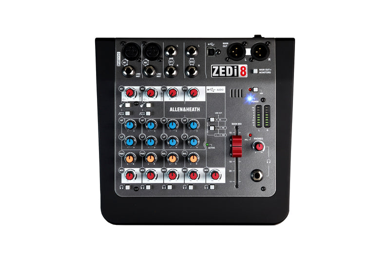 Allen &amp; Heath ZEDi8 Mixeur Hybride Compact/Interface USB 