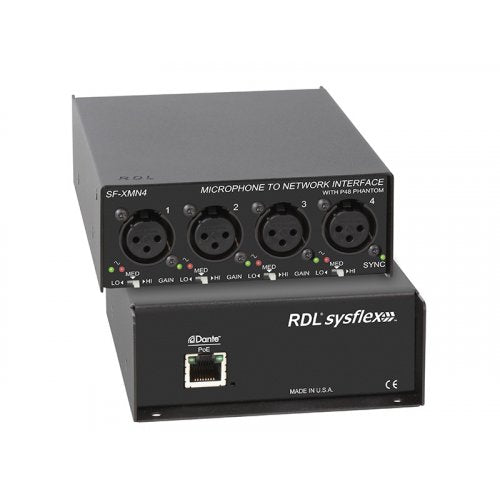 RDL SF-XMN4 Microphone to Dante Interface