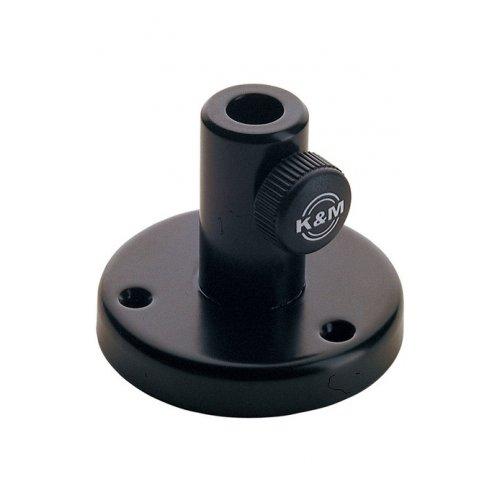 K&M 23855 Black Table Flange - Red One Music