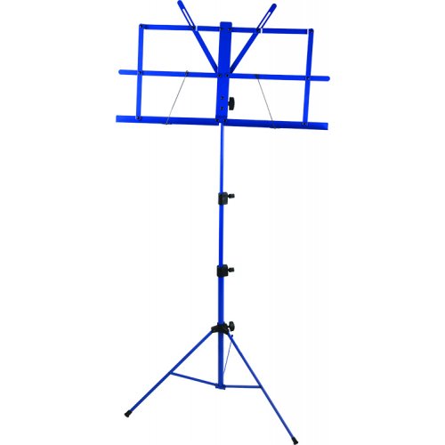 Profile MS033BLP Sheet Music Stand w/ Carrying Bag - Blue