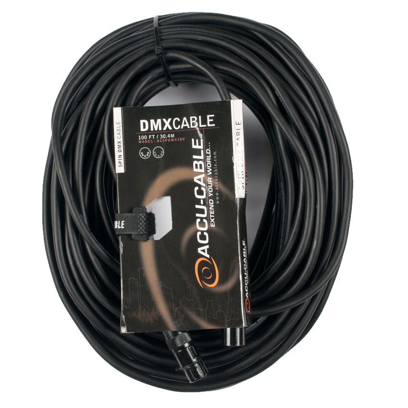 American DJ AC5PDMX100 Accu-cable 5-pin DMX Cable (100')