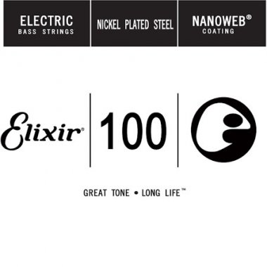 Elixir 15400 Nanoweb Coated Electric Bass String - .100