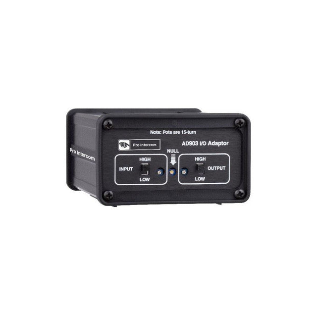 Pro Intercom AD903 Adaptateur 2 à 4 fils Isolation de transformateur actif Entrée et sortie audio