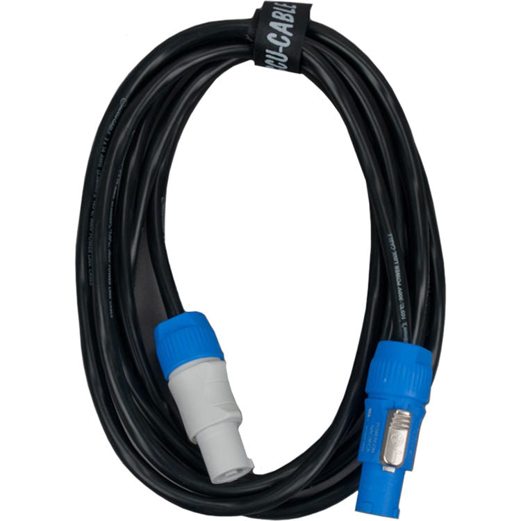 American DJ AC3PPCON12 3-Pin XLR + powerCON In/Out Combo Link Cable (12')