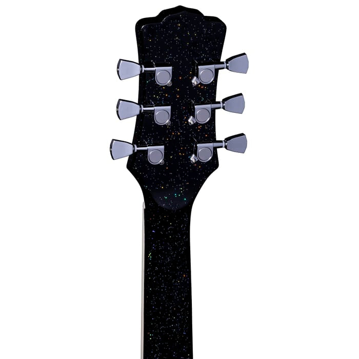 Luna AR BOR BLK Aurora Borealis 3/4 Acoustic Guitar (Black Pearl)