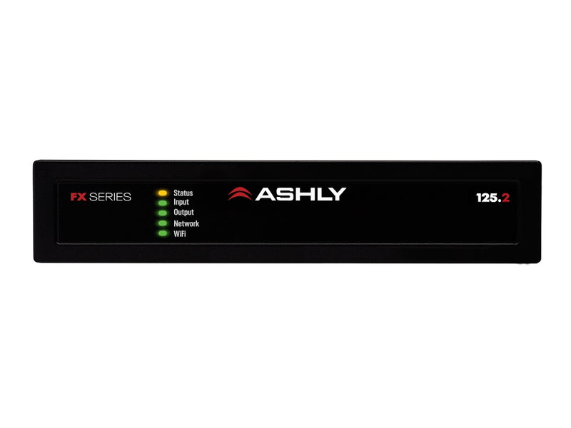 Ashly FX-125.2 1/2U DSP Amplifier 2 x 125W @ 4/8 Ohms, 1 x 250W @ 70/100V