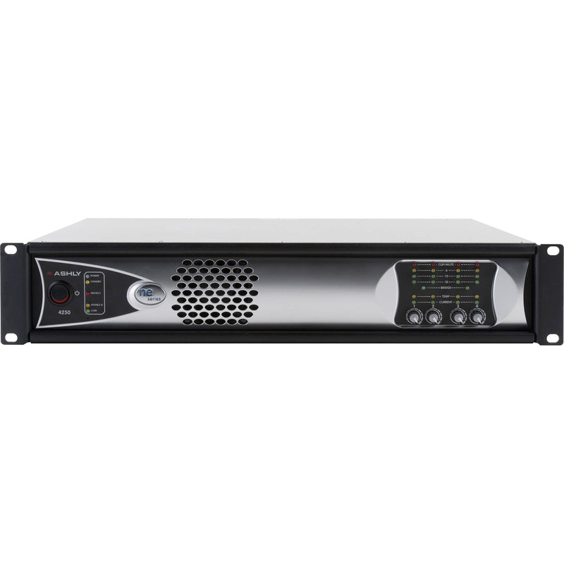Ashly NE4250.70BD 4-Channel 1000W Network-Enabled Power Amplifier with OPDAC4 and OPDante Cards (70V)