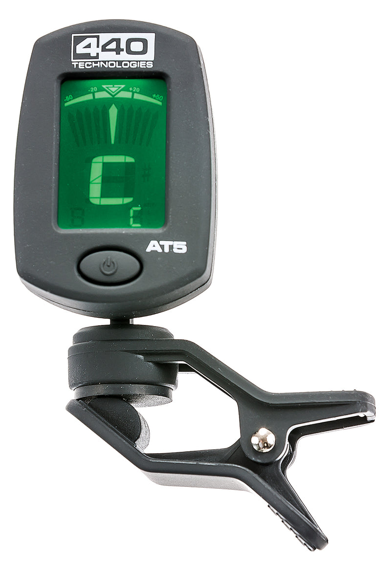 Apex AT5 440 Technologies Compact Chromatic / Guitar / Bass / Violin / Ukulele Tuner