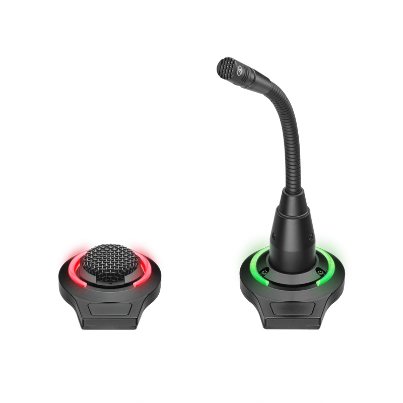 Audio-Technica AT8657/LED Adaptateur de microphone encastré avec anneau LED et interrupteur tactile pour contrôle externe