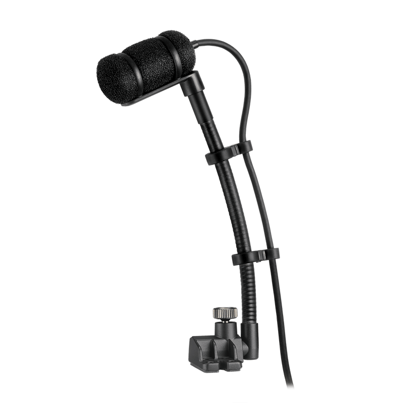 Audio-Technica ATM350S Cardioid Condenser Instrument Microphone w/ Surface Mounting System - 5" Gooseneck