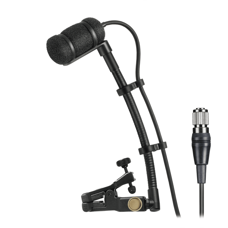 Audio-Technica ATM350UcH Microphone à pince à condensateur cardioïde pour utilisation avec émetteurs sans fil de type CH