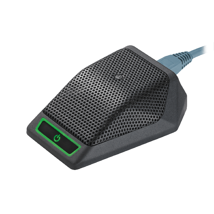 Audio-Technica ATND971A Microphone de surface à condensateur cardioïde avec sortie réseau Dante™