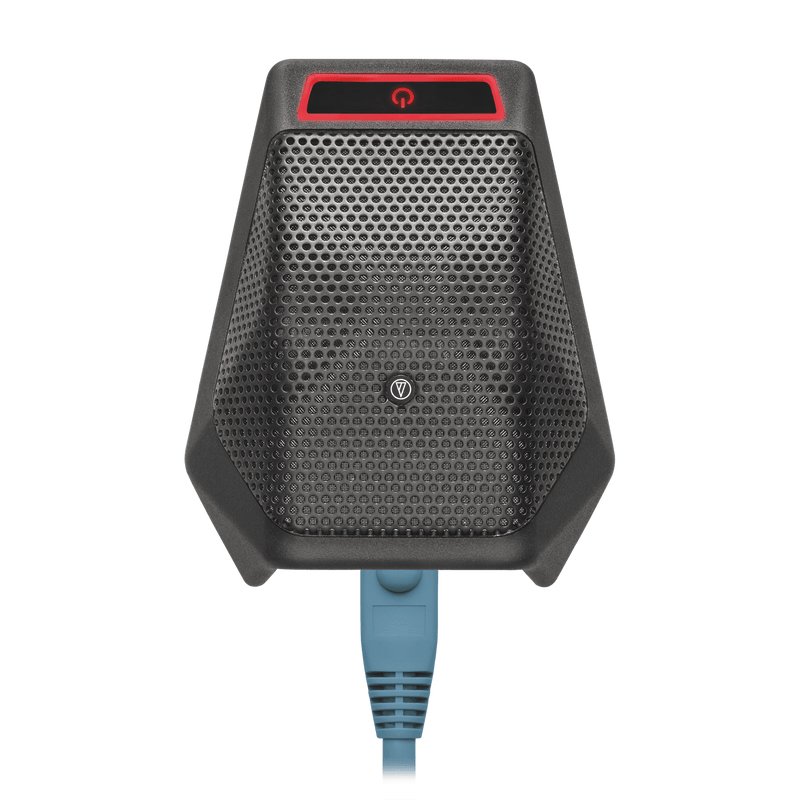 Audio-Technica ATND971A Cardioid Condenser Boundary Microphone w/ Dante™ Network Output