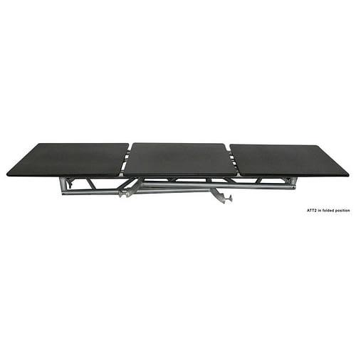 Odyssey ATT2 - Diamond Textured DJ Truss Table with Swivel Side Platforms and Folding Legs