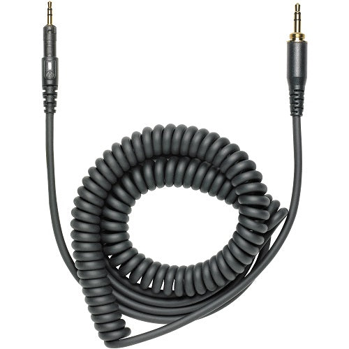 Audio-Technica Hp-Cc Replacement Cable For Ath-M40X And Ath-M50X Headphones (Black, Coiled) - Red One Music