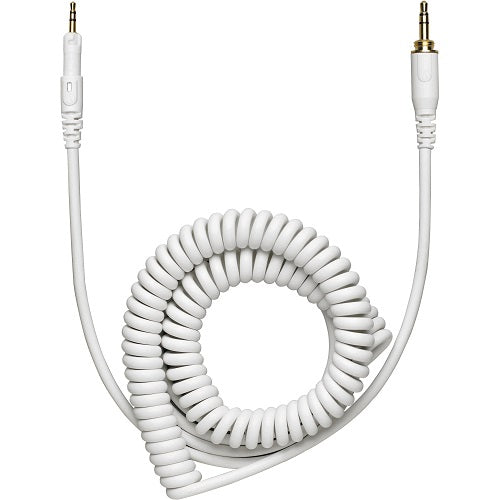 Audio-Technica Hp-Cc Replacement Cable For Ath-M50Xwh Headphones (White, Coiled) - Red One Music