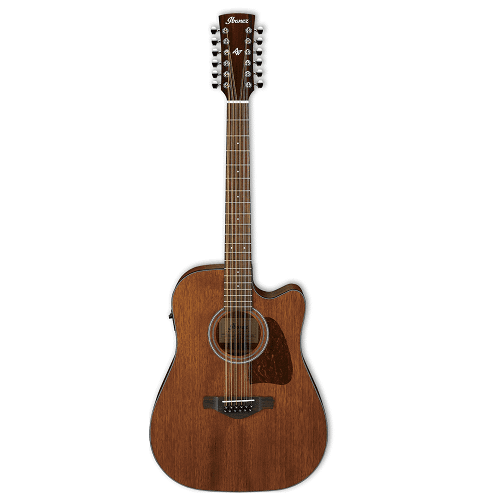 Ibanez AW5412CEOPN - Single Cutaway Dreadnought 12 String Acoustic Electric Guitar - Open Pore