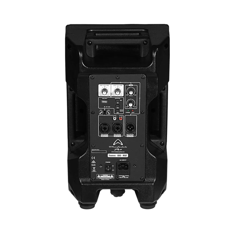 Wharfedale Pro Tourus-AX8-MBT Haut-parleur actif 2 voies 500 W avec Bluetooth et USB - 8"