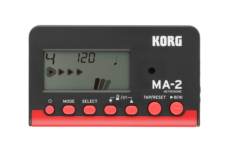 Korg MA2BKRD Black Digital Metronome (Red)