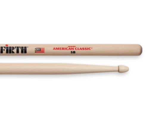 Vic Firth 5B American Classic (Hickory/Wood Tip) - Red One Music