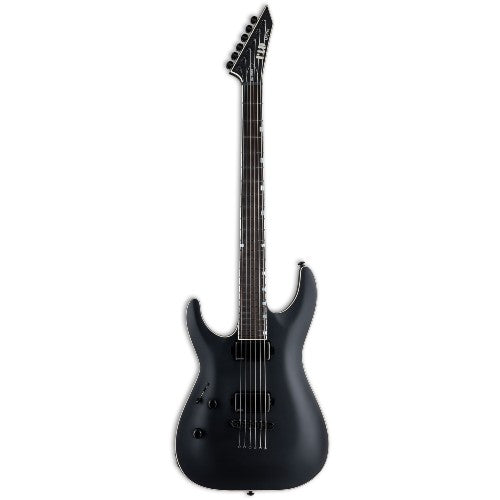 ESP LTD MH-1000 BARITONE Left-Handed Electric Guitar (Black Satin)