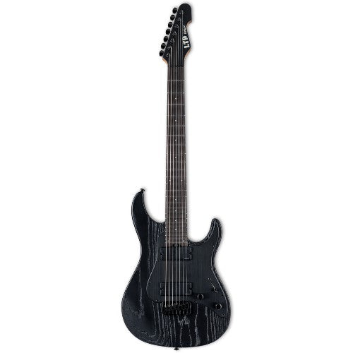 ESP LTD SN-1007HT Baritone Electric Guitar (Black Blast)