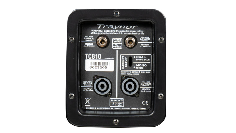 Traynor TC810 1600W Bass Amp Cabinet