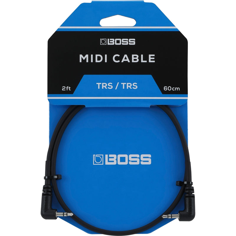 Boss BCC-2-3535 TRS to TRS Right Angle MIDI Cable - 2 Ft
