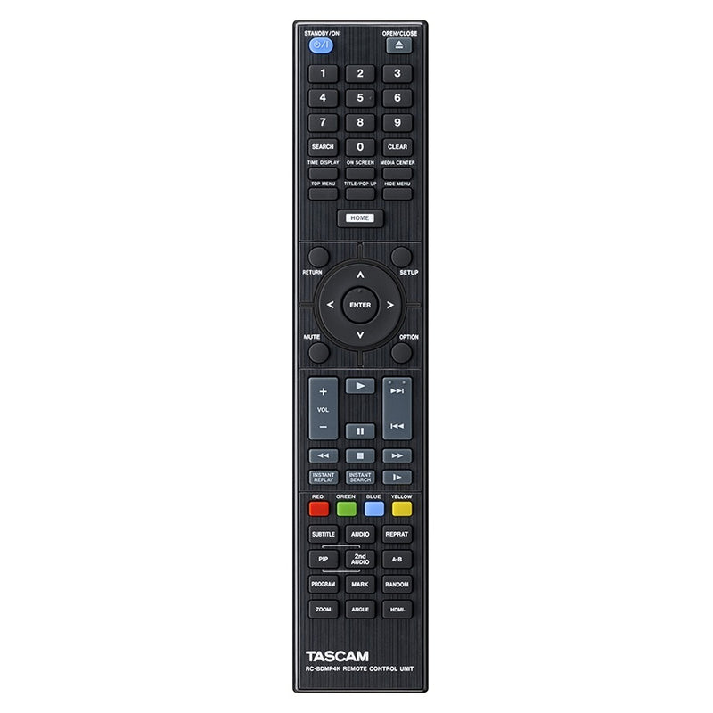 Tascam BD-MP4 Remote Controllable 4K UHD Blu-ray Player with DVD/CD, SD card and USB