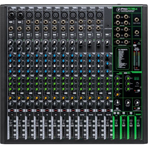 Mackie ProFX16v3 16-Channel 4-Bus Professional Effects Mixer with USB - Red One Music