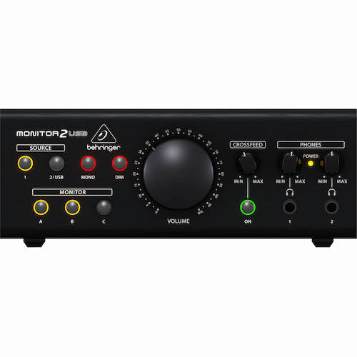 Behringer Monitor2Usb Speaker Amp Headphone Monitoring Controller With Vca Amp Usb - Red One Music