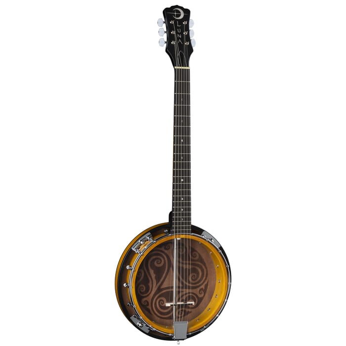 Banjo celtique Bluegrass Luna CELTIC à 6 cordes - Tobacco Burst