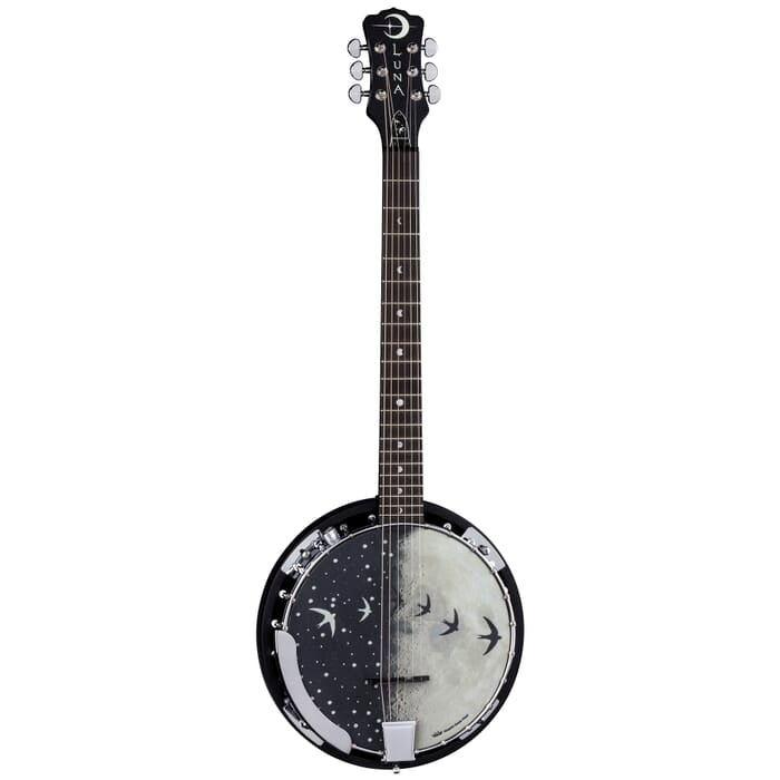 Luna BGB MOON 6E 6-String Acoustic/Electric Banjo (Moonbird)