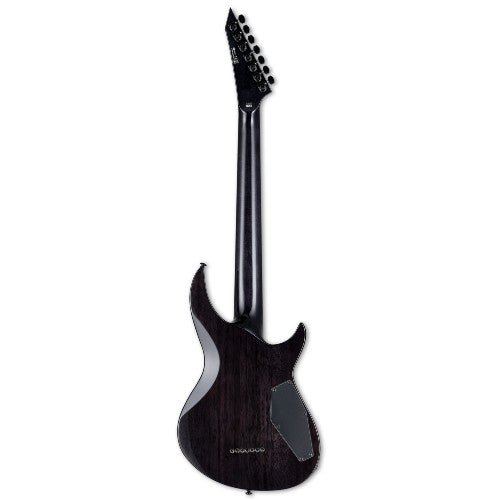 ESP LTD H3-1007 BARITONE Left-Handed 7 String Electric Guitar (See Thru Black Sunburst)