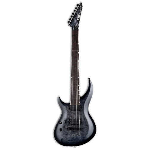 ESP LTD H3-1007 BARITONE Left-Handed 7 String Electric Guitar (See Thru Black Sunburst)