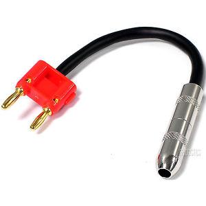 Hosa Technology Bnp-116Rd Speaker Cable Adapter 14 Ts Phone Female To Dual Banana 16 Gauge - 6 Red - Red One Music