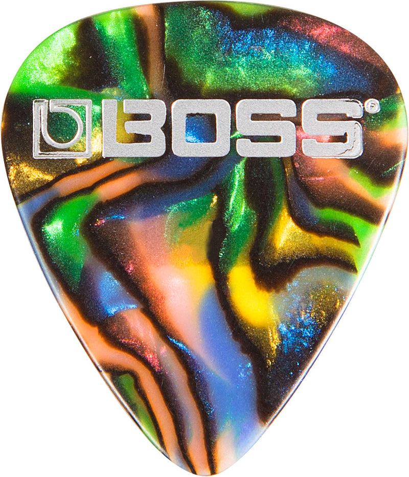 Boss BPK-72-AT Thin Celluloid Guitar Picks (Abalone, 72-Pack)