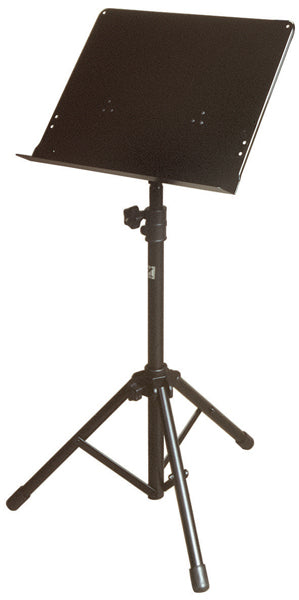 Yorkville BS-308 Large, Tripod, Solid Top Djustable Stand W/O Holes-Black